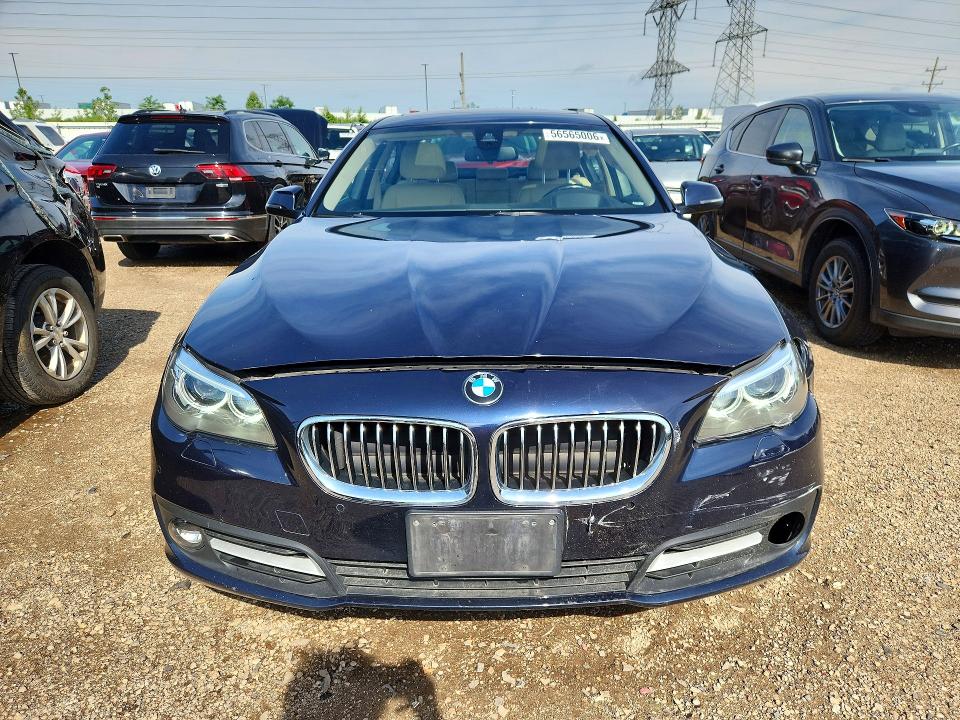 2016 BMW 5er VIN WBA5A7C51GG643071 COPART salvage auction — FRONT END, Il - Salvage Certificate, sold $4,300 on 2026-07-14 (photo 5)