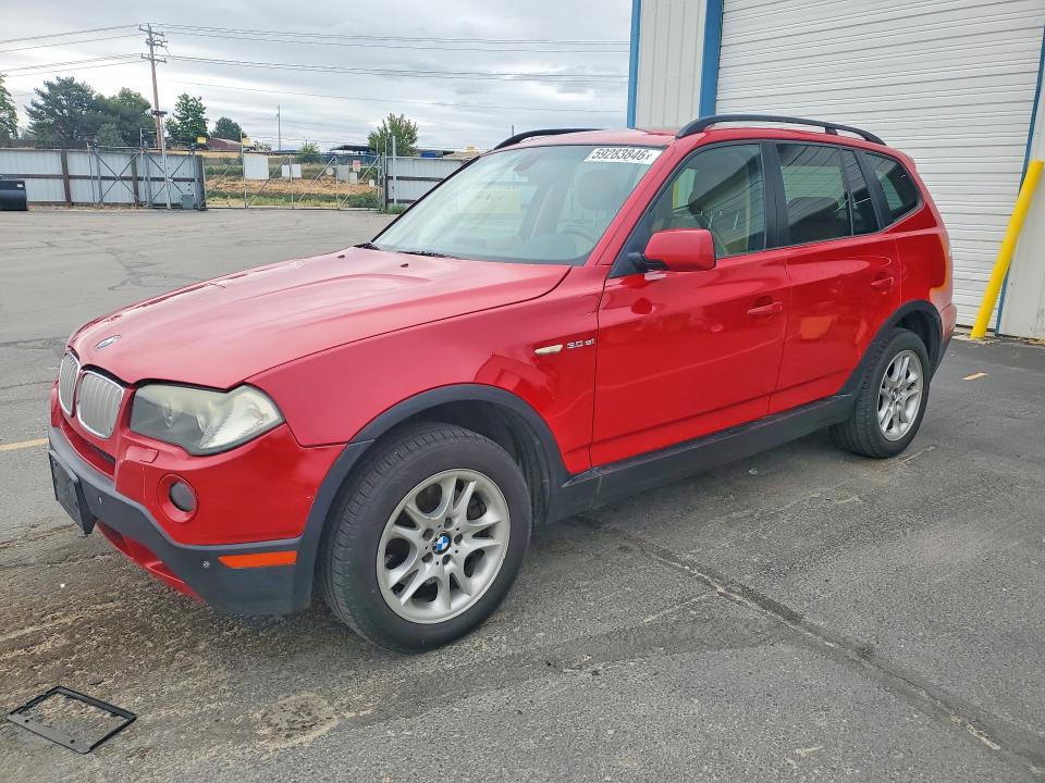 2007 BMW X3 VIN WBXPC93497WF09509 COPART salvage auction — FRONT END, Id - Cert Of Title -Rebuilt Salvage, sold $700 on 2026-07-09 (photo 1)