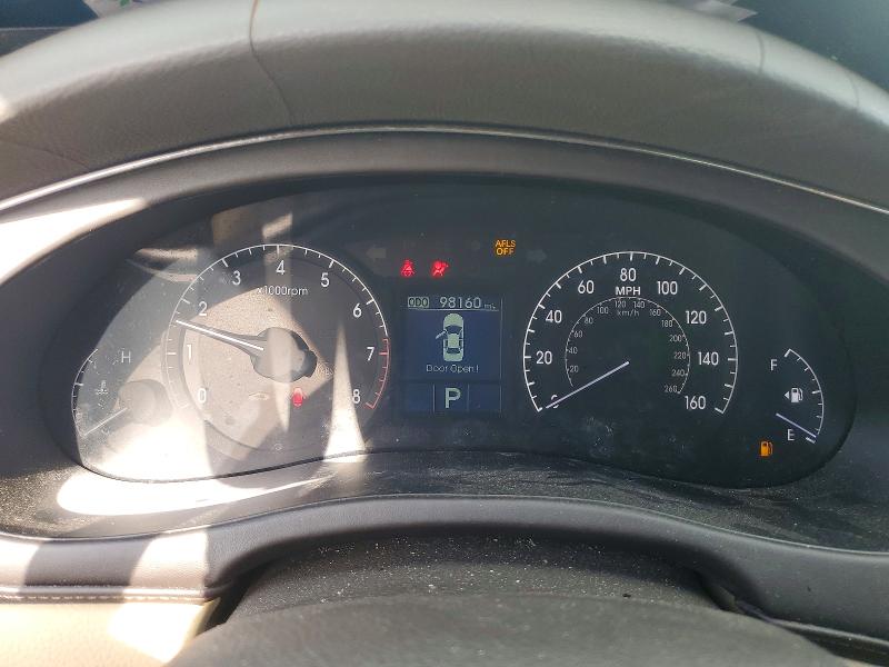 2009 Hyundai Genesis VIN KMHGC46E79U034924 COPART salvage auction — FRONT END, Tx - Salvage Vehicle Title, sold $1,550 on 2026-07-20 (photo 9)