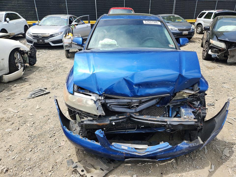 2005 Acura Tsx VIN JH4CL96845C032976 COPART salvage auction — FRONT END, Md - Cert Of Salvage > 75% Damage, sold $275 on 2026-07-10 (photo 5)