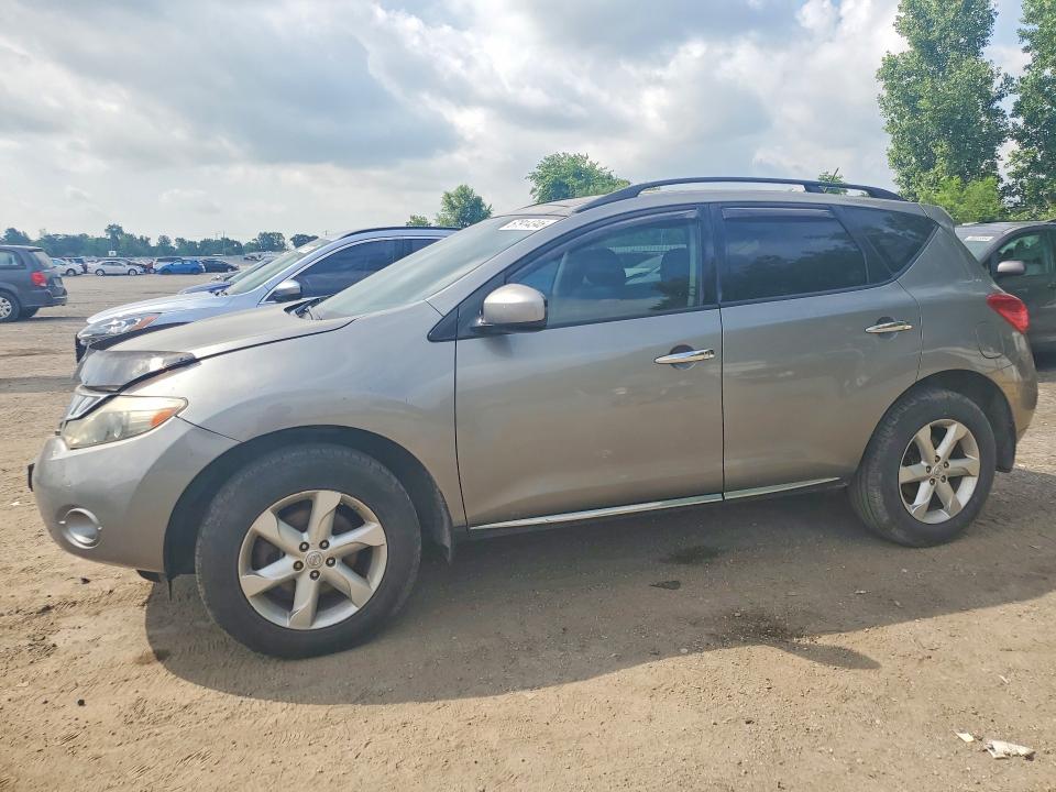 2009 Nissan Murano VIN JN8AZ18W09W111347 COPART salvage auction — FRONT END, On - Permit Rebuilt - Unfit, sold $400 on 2026-07-09 (photo 1)