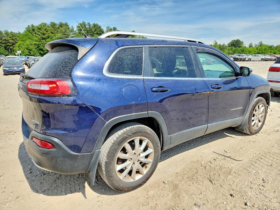 2014 Jeep Cherokee VIN 1C4PJMDB2EW180357 COPART salvage auction — FRONT END, Ma - Cert Of Title-Reconstrctd Coll, sold $1,450 on 2026-07-18 (photo 3)