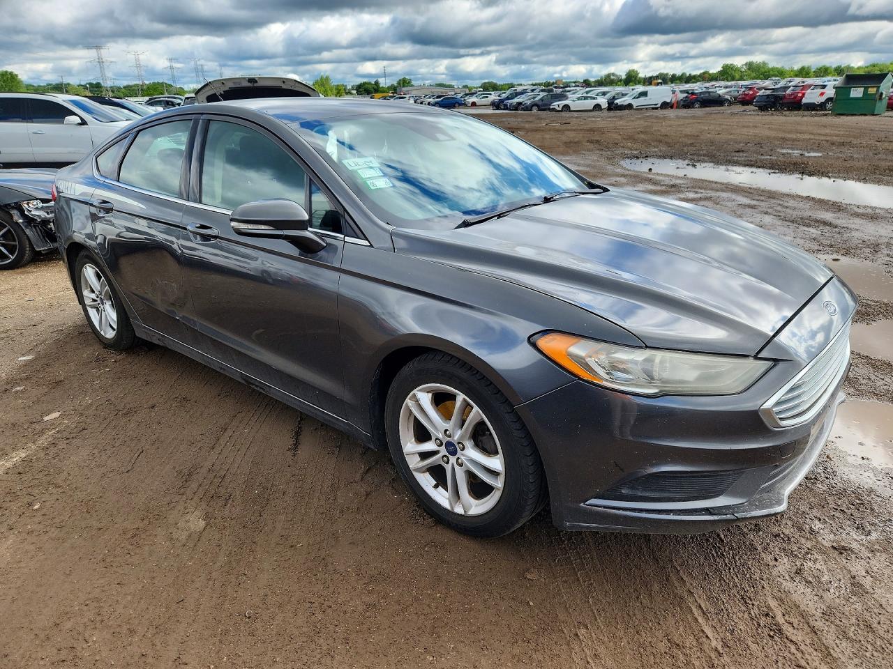 2018 Ford Fusion VIN 3FA6P0HD7JR189105 COPART salvage auction — Rear End, IL - SALVAGE CERTIFICATE, sold $1,100 on 2026-07-09 (photo 4)