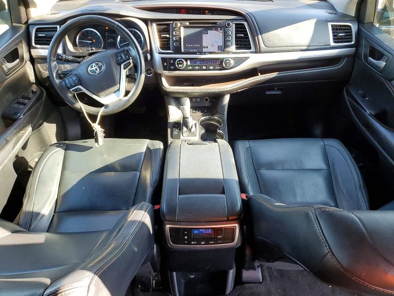 2017 Toyota Highlander VIN 5TDJZRFH2HS387476 COPART salvage auction — FRONT END, NY - MV-907A SALVAGE CERTIFICATE, sold $9,600 on 2026-07-14 (photo 8)