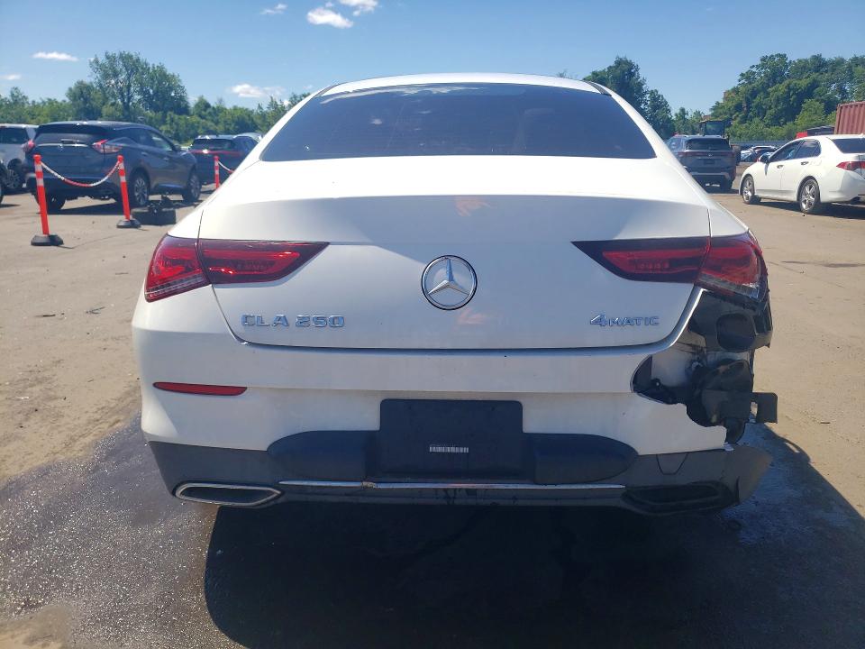 2020 Mercedes-benz Cla-klasse VIN WDD5J4HB7LN070642 COPART salvage auction — VANDALISM, Ct - Cert Of Title-Salvage, sold $7,300 on 2026-08-11 (photo 6)