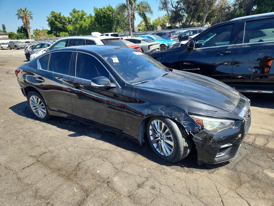 2020 Infiniti Q50 VIN JN1EV7AP9LM208499 COPART salvage auction — SIDE, CA - CERTIFICATE OF TITLE, sold $1,100 on 2026-07-14 (photo 4)