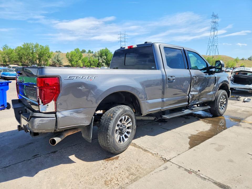 2022 Ford VIN 1FT7W2BN5NED33239 COPART salvage auction — SIDE, CO - PUBLIC - SALVAGE TITLE, sold $13,200 on 2026-07-20 (photo 3)