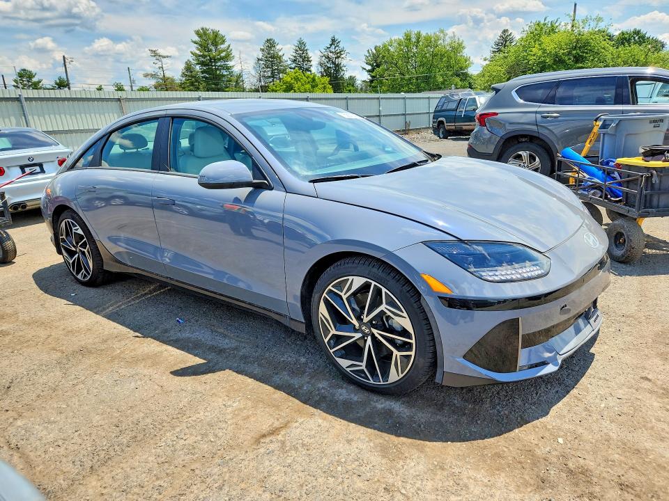 2025 Hyundai Ioniq 6 VIN KMHM34AC9SA086541 COPART salvage auction — FRONT END, Pa - Certificate Of Salvage, sold $15,200 on 2026-07-31 (photo 4)