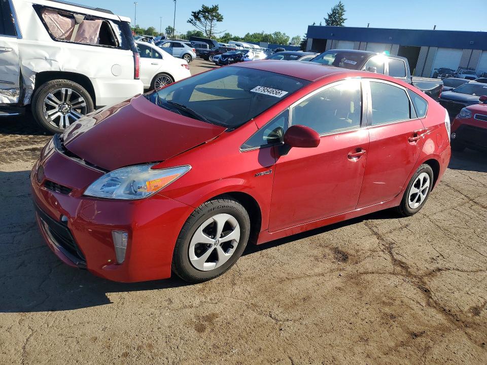 2014 Toyota Prius VIN JTDKN3DU2E0358460 COPART salvage auction — FRONT END, Mi - Certificate Of Title, sold $1,550 on 2026-07-10 (photo 1)