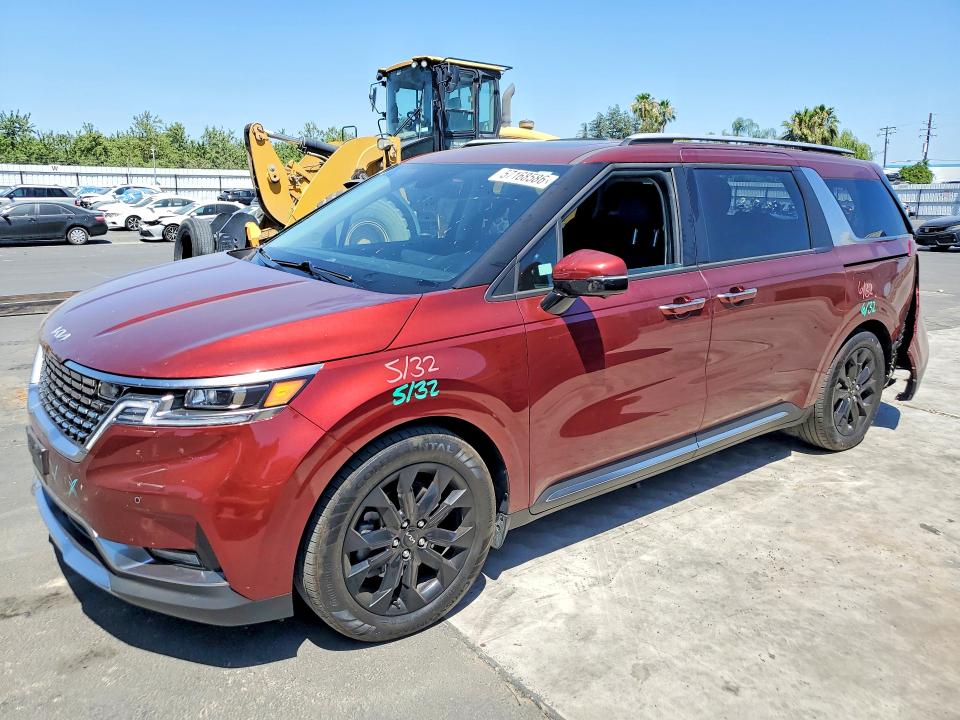 2024 Kia Carnival VIN KNDNE5H32R6424003 COPART salvage auction — REAR END, Ca - Salvage Certificate, sold $13,300 on 2026-07-02 (photo 1)