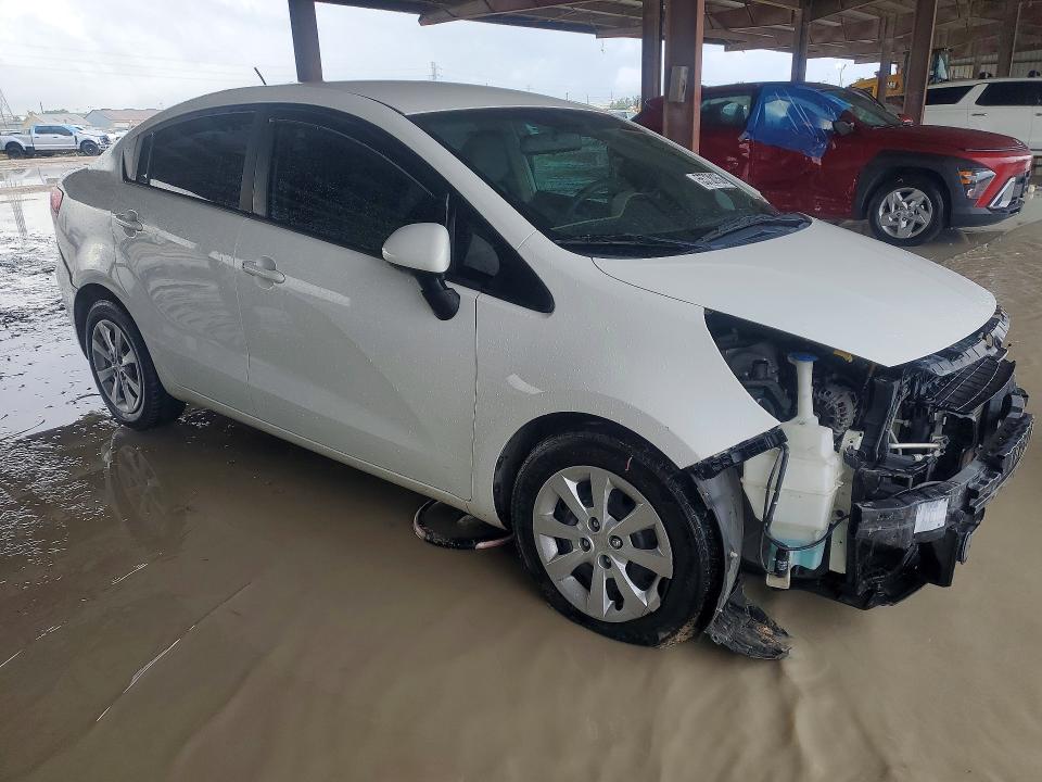 2016 Kia Rio VIN KNADM4A34G6638231 COPART salvage auction — FRONT END, Tx - Salvage Vehicle Title, sold $875 on 2026-07-31 (photo 4)