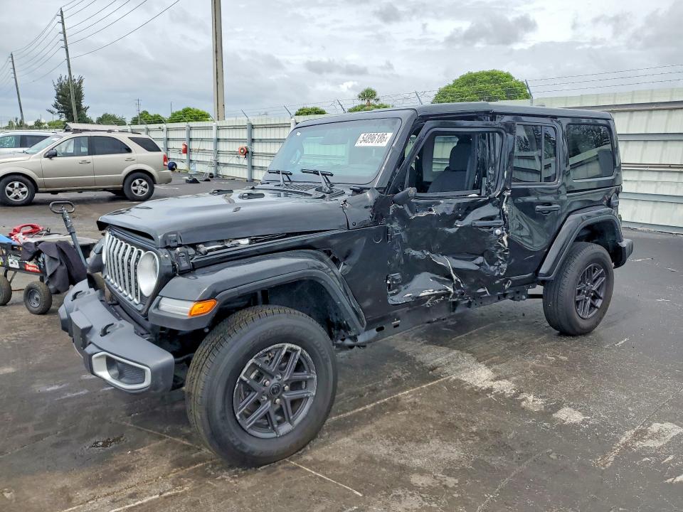 2025 Jeep Wrangler / VIN 1C4PJXEN8SW644242 COPART salvage auction — SIDE, Fl - Certificate Of Title, sold $16,500 on 2026-07-29 (photo 1)