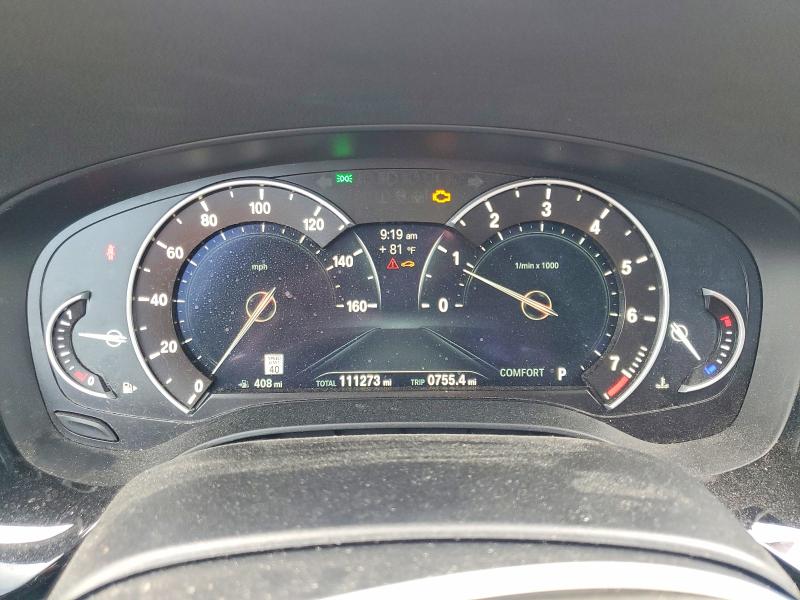 2019 BMW 5er VIN WBAJE5C58KWW17606 COPART salvage auction — FRONT END, La - Cert Of Title-Salvage, sold $9,900 on 2026-07-13 (photo 9)