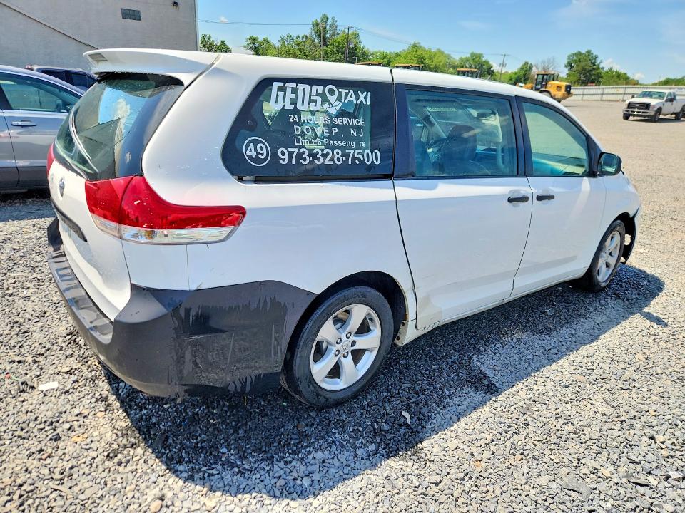 2014 Toyota Sienna VIN 5TDZK3DC1ES438571 COPART salvage auction — SIDE, Nj - Cert Of Title-Salvage, sold $700 on 2026-07-31 (photo 3)