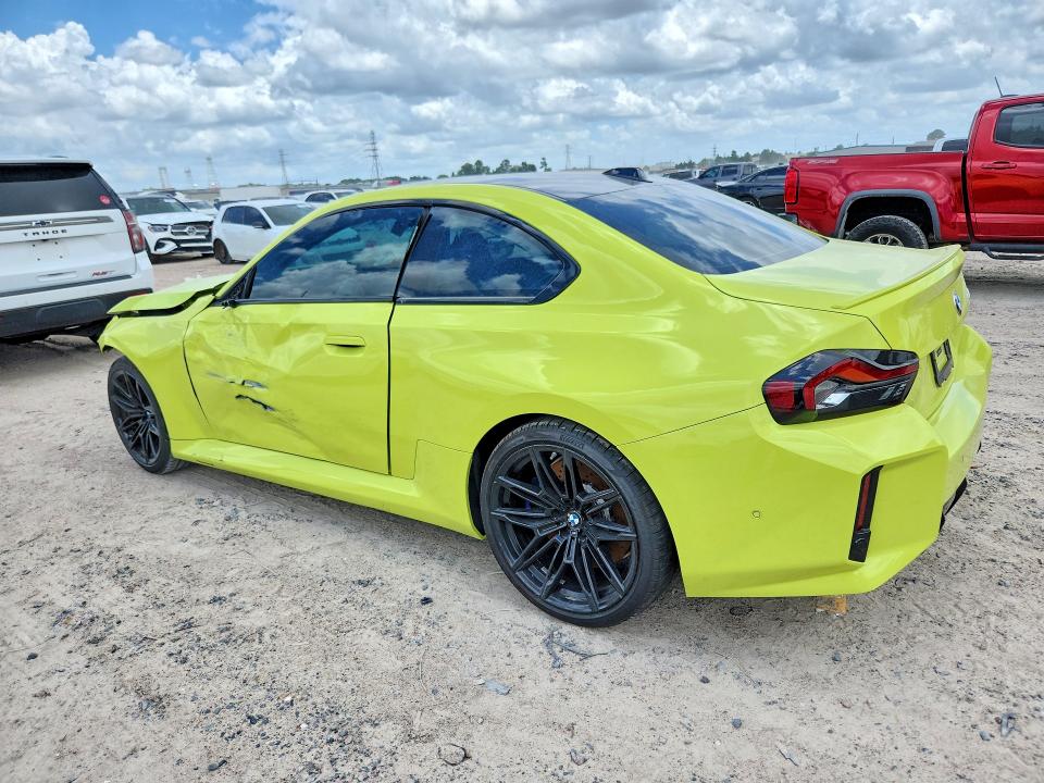 2026 BMW M2 VIN 3MF23DM03T8F98643 COPART salvage auction — FRONT END, TX - SALVAGE VEHICLE TITLE, sold $24,700 on 2026-07-24 (photo 2)