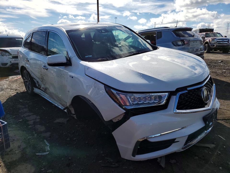 2019 Acura Mdx VIN 5J8YD7H50KL001944 COPART salvage auction — SIDE, Mi - Certificate Of Title, sold $3,600 on 2026-07-24 (photo 4)