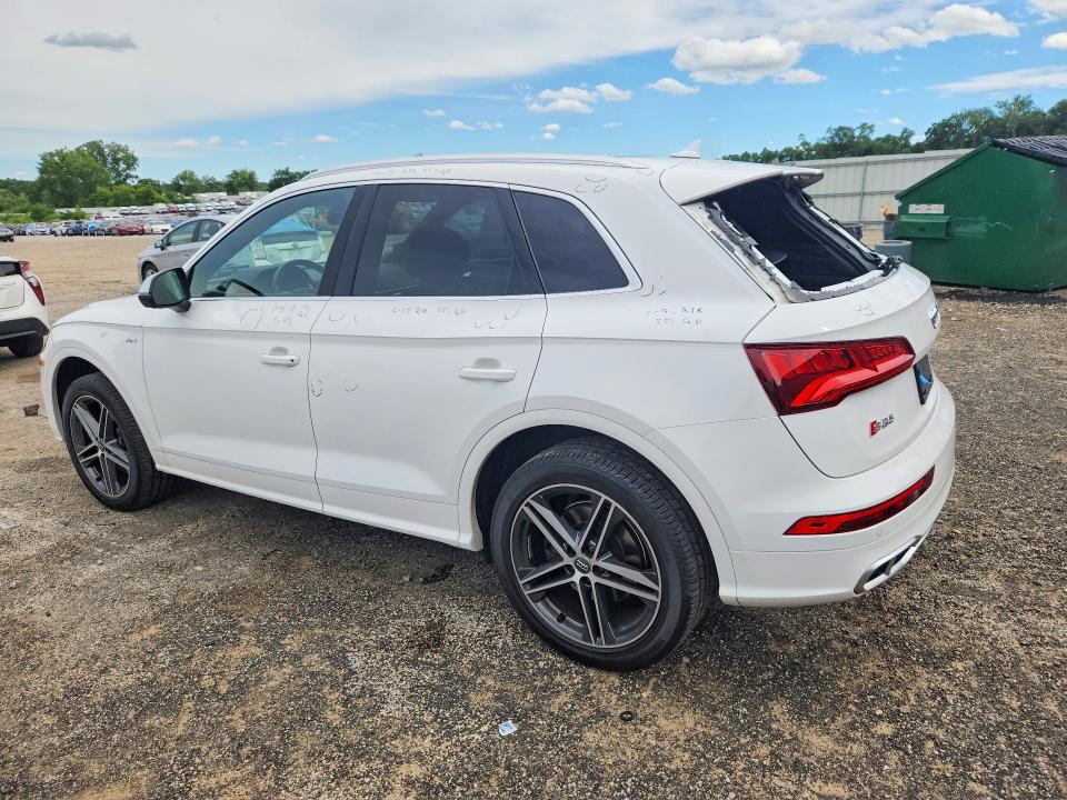 2018 Audi Sq5 VIN WA1A4AFY6J2200652 COPART salvage auction — HAIL, Id - Salvage Certificate Of Title, sold $9,400 on 2026-08-04 (photo 2)