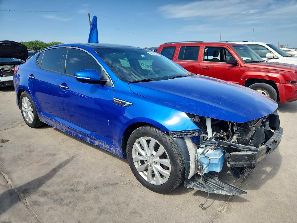 2015 Kia Optima VIN 5XXGR4A66FG403745 COPART salvage auction — FRONT END, Ks - Cert Of Title-Salvage, sold $2,350 on 2026-07-02 (photo 4)
