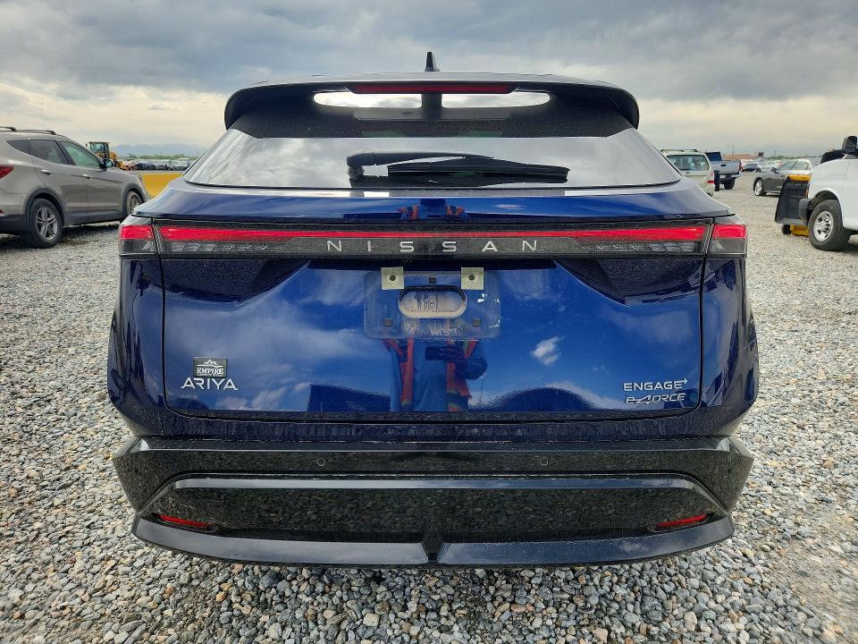 2025 Nissan Ariya VIN JN8DF0BF2SM764935 COPART salvage auction — FRONT END, Co - Salvage Title, sold $11,600 on 2026-07-28 (photo 6)