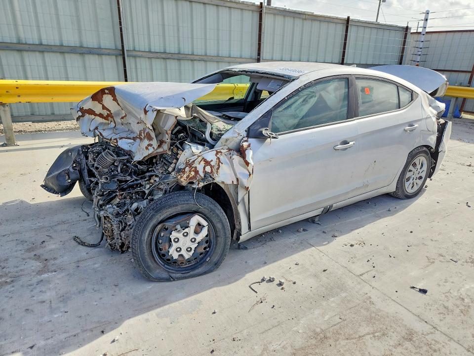 2017 Hyundai Elantra VIN KMHD74LF7HU087593 COPART salvage auction — FRONT END, Salvage Title, sold $175 on 2026-07-31 (photo 1)