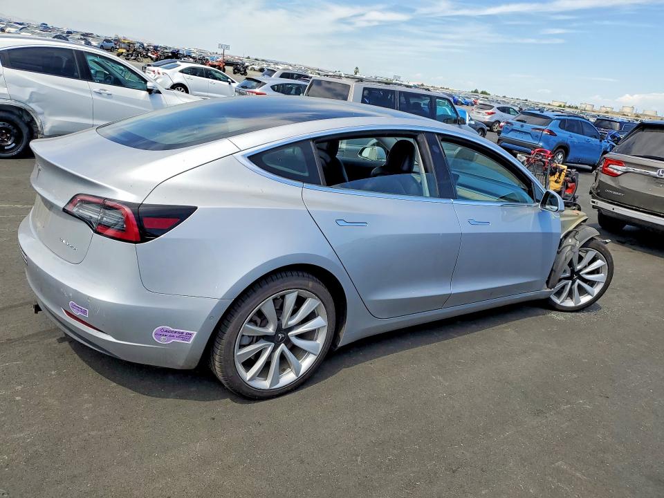 2018 Tesla Model 3 VIN 5YJ3E1EB4JF091193 COPART salvage auction — FRONT END, Ca - Salvage Certificate, sold $6,800 on 2026-07-08 (photo 3)