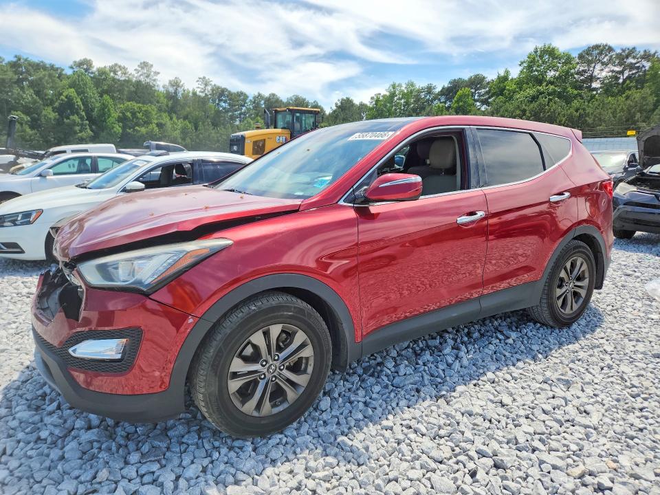 2013 Hyundai Santa fe VIN 5XYZU3LB9DG056996 COPART salvage auction — FRONT END, Ga - Cert Of Title-Salvage, sold $2,100 on 2026-07-09 (photo 1)