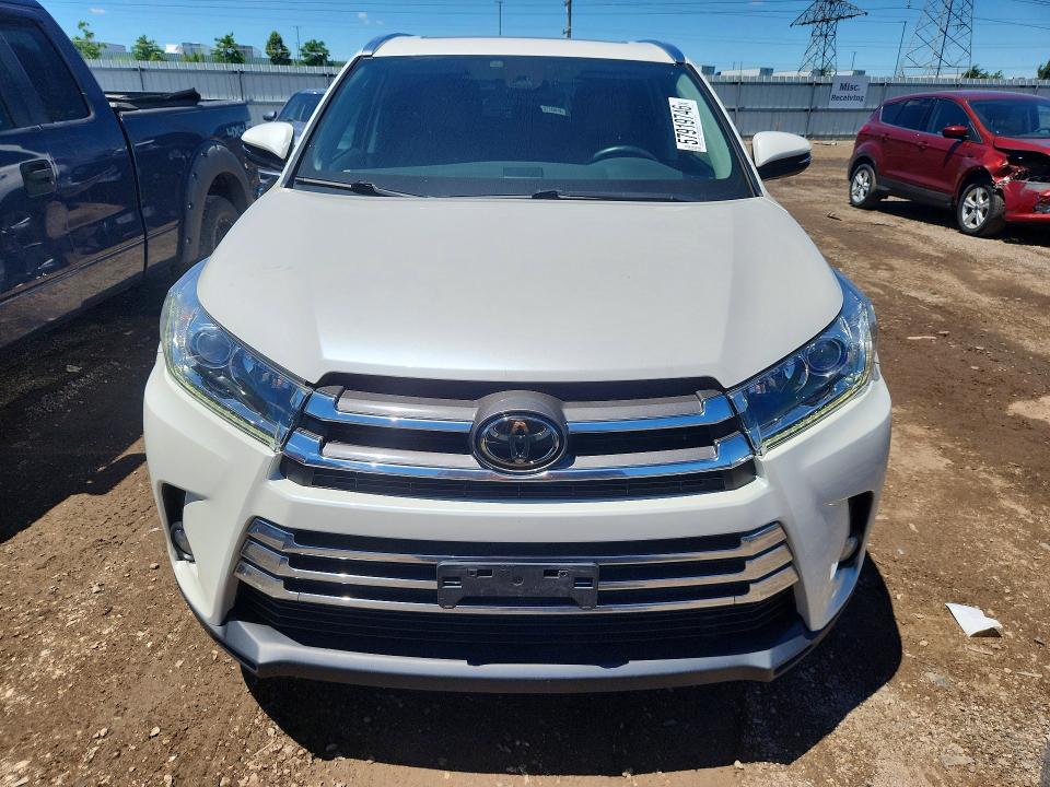 2018 Toyota Highlander VIN 5TDDZRFH2JS891304 COPART salvage auction — REAR END, Il - Salvage Certificate, sold $12,100 on 2026-07-28 (photo 5)