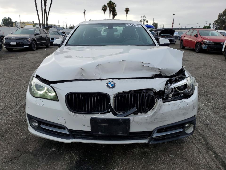 2015 BMW 5er VIN WBA5A5C5XFD521457 COPART salvage auction — FRONT END, Ca - Salvage Certificate, sold $2,550 on 2026-07-02 (photo 5)