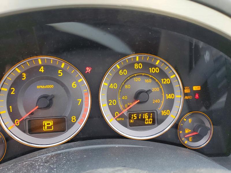 2008 Infiniti Fx VIN JNRAS08WX8X206436 COPART salvage auction — ROOF, KY - CERT OF TITLE-SALVAGE, sold $300 on 2026-07-27 (photo 9)
