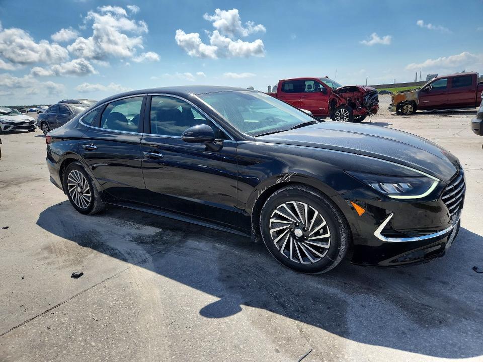 2022 Hyundai Sonata hybrid VIN KMHL34JJ0NA043253 COPART salvage auction — WATER/FLOOD, Md - Cert Of Salvage-Flood Damage, sold $7,100 on 2026-07-29 (photo 4)
