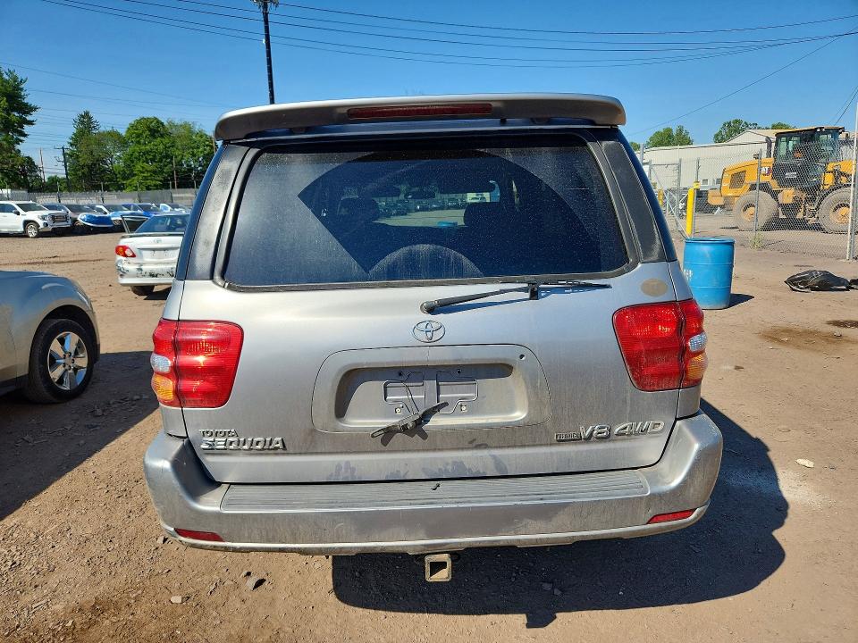 2001 Toyota Sequoia VIN 5TDBT48A21S001590 COPART salvage auction — FRONT END, Pa - Certificate Of Salvage, sold $800 on 2026-07-22 (photo 6)