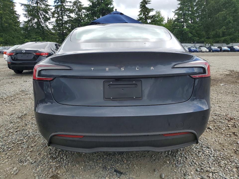 2025 Tesla Model 3 VIN 5YJ3E1EA4SF970296 COPART salvage auction — FRONT END, Wa - Bill Of Sale, sold $6,200 on 2026-07-28 (photo 6)