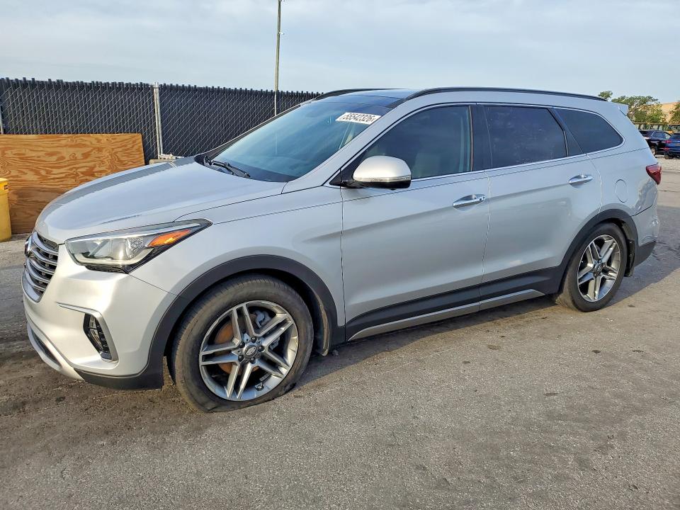2017 Hyundai Santa fe VIN KM8SR4HF1HU209360 COPART salvage auction — REAR END, Fl - Cert Of Title Slvg Rebuildable, sold $3,250 on 2026-07-14 (photo 1)