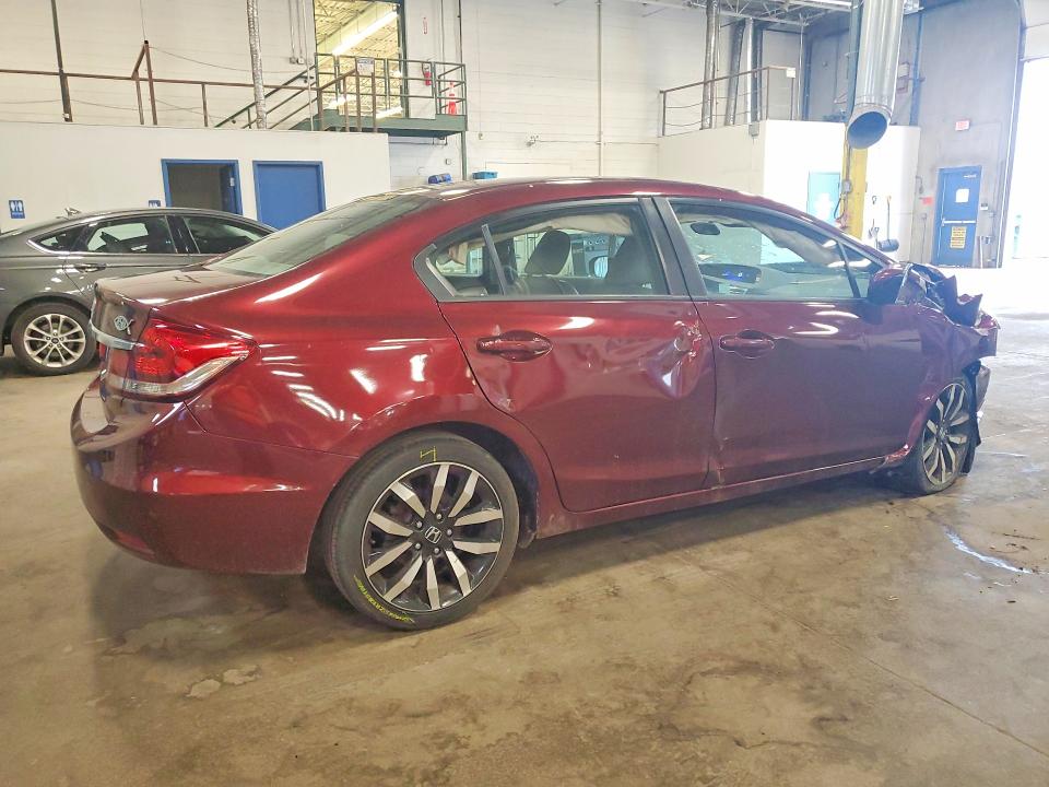 2015 Honda Civic VIN 19XFB2F92FE023818 COPART salvage auction — FRONT END, Mn - Cert Of Title-Salvage, sold $825 on 2026-07-02 (photo 3)