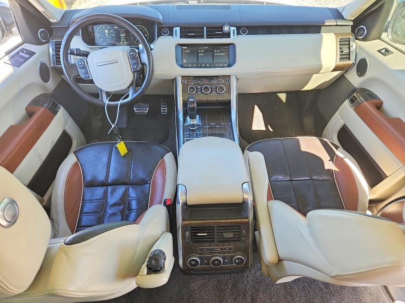 2017 Land rover RANGE ROVER VIN SALWV2FV7HA142077 COPART salvage auction — FRONT END, Co - Public - Salvage Title, sold $7,900 on 2026-07-07 (photo 8)