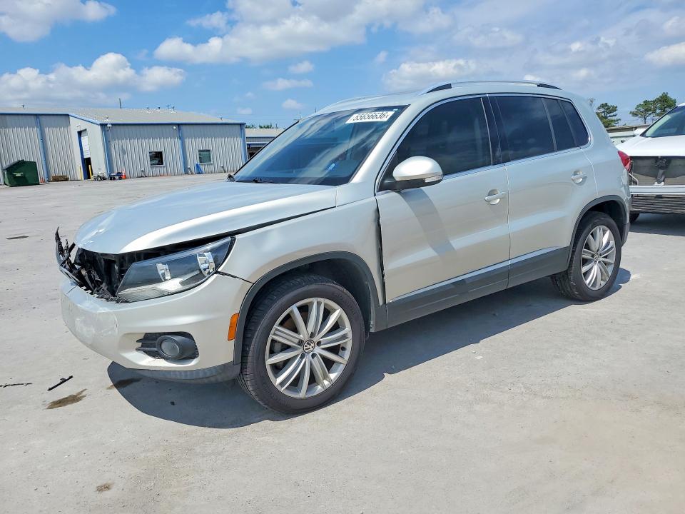 2015 Volkswagen Tiguan VIN WVGBV7AXXFW568983 COPART salvage auction — FRONT END, Ok - Cert Of Title-Salvage, sold $1,100 on 2026-07-31 (photo 1)