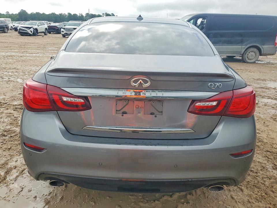 2018 Infiniti Q70 VIN JN1BY1AP3JM180882 COPART salvage auction — FRONT END, Tx - Certificate Of Title, sold $2,700 on 2026-07-31 (photo 6)