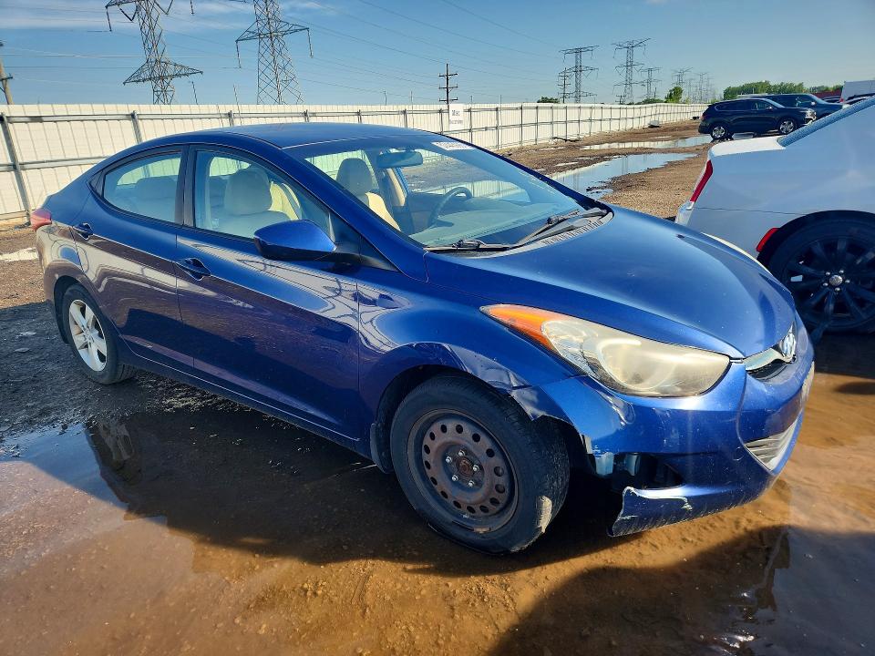 2013 Hyundai VIN KMHDH4AE4DU561243 COPART salvage auction — VANDALISM, IL - SALVAGE CERTIFICATE, sold $675 on 2026-07-30 (photo 4)