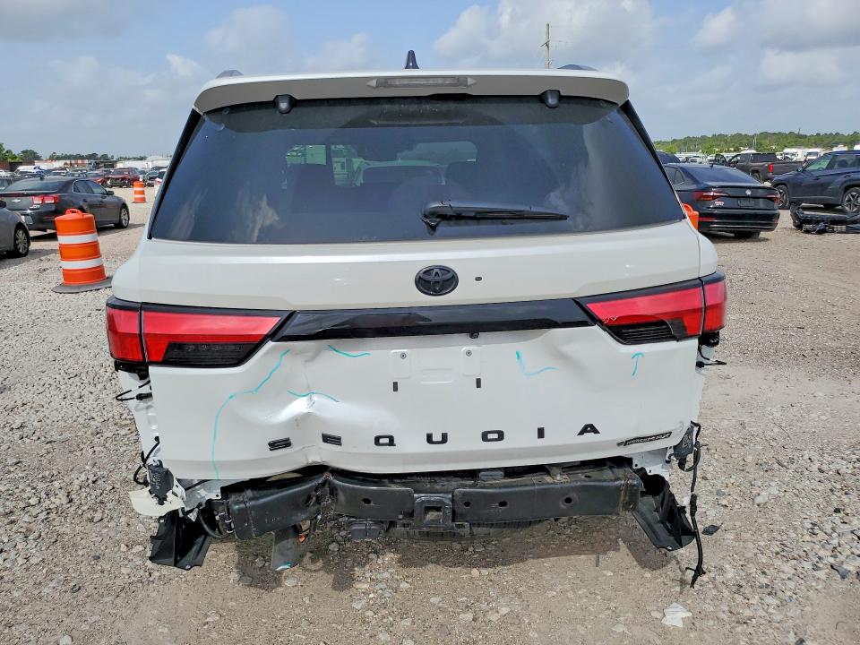 2026 Toyota Sequoia VIN 7SVAAABA8TX077925 COPART salvage auction — REAR END, TX - SALVAGE VEHICLE TITLE (P), sold $60,000 on 2026-08-13 (photo 6)