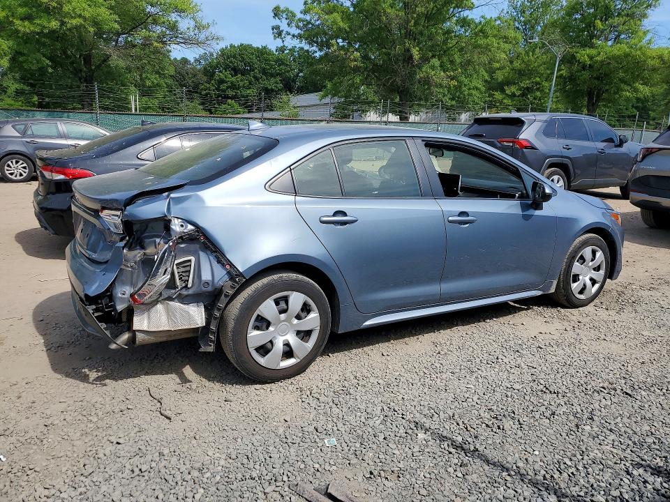 2020 Toyota Corolla VIN JTDEPRAE3LJ104724 COPART salvage auction — REAR END, Salvage Title, sold $4,500 on 2026-07-09 (photo 3)