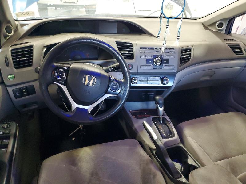 2012 Honda VIN 19XFB2F89CE328073 COPART salvage auction — FRONT END, VA - CERT OF TITLE - SALVAGE, sold $750 on 2026-07-02 (photo 8)