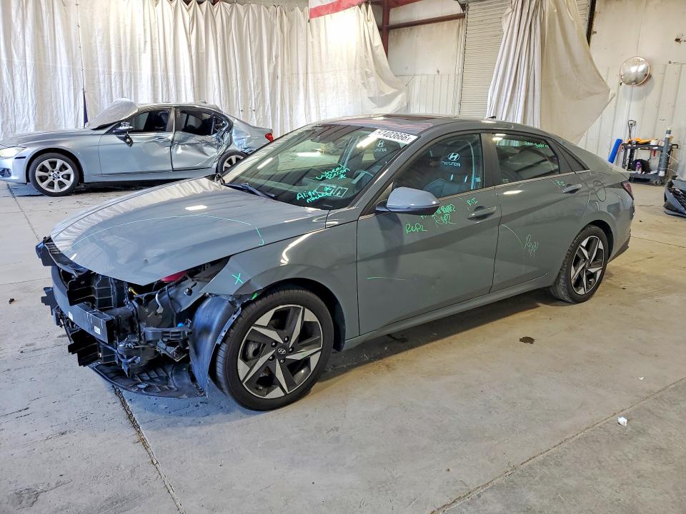 2022 Hyundai Elantra VIN KMHLN4AJ7NU014499 COPART salvage auction — FRONT END, Ny - Mv-907A Salvage Certificate, sold $7,700 on 2026-07-06 (photo 1)