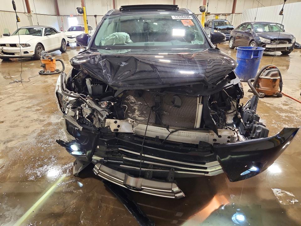 2019 Toyota Highlander VIN 5TDDZRFH5KS716336 COPART salvage auction — FRONT END, Pa - Certificate Of Salvage, sold $6,400 on 2026-07-14 (photo 5)