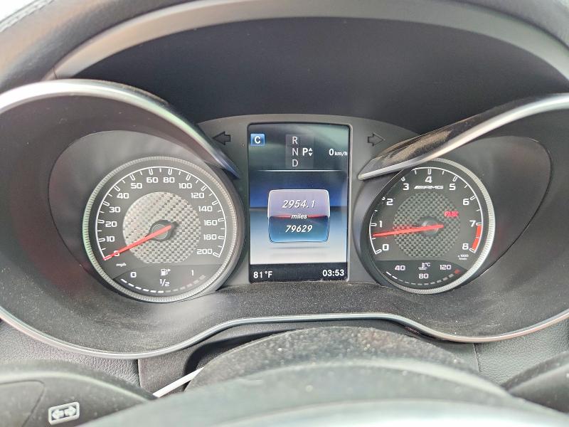 2017 Mercedes-benz C-klasse amg VIN WDDWJ8GB7HF479352 COPART salvage auction — FRONT END, Oh - Cert Of Title-Salvage, sold $14,100 on 2026-07-08 (photo 9)