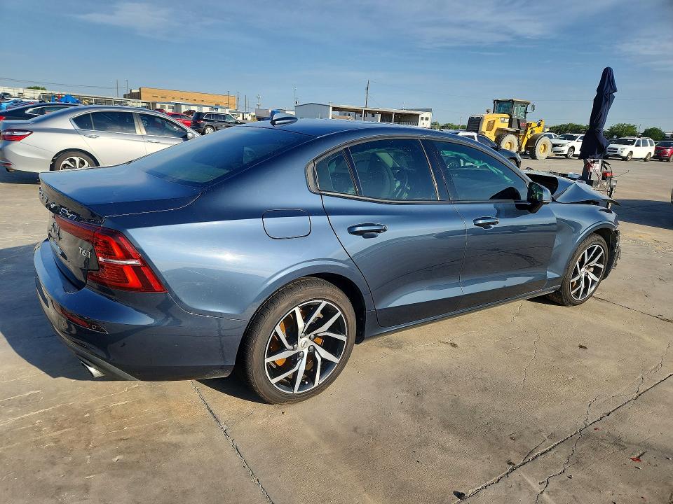 2020 Volvo S60 VIN 7JRA22TK1LG072801 COPART salvage auction — FRONT END, Tx - Salvage Vehicle Title, sold $2,050 on 2026-07-30 (photo 3)