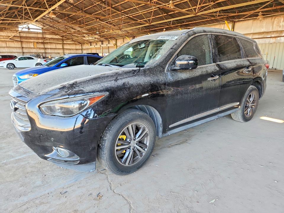 2013 Infiniti Jx35 VIN 5N1AL0MMXDC302405 COPART salvage auction — FRONT END, Az - Cert Of Title-Restored Salvage, sold $600 on 2026-07-09 (photo 1)