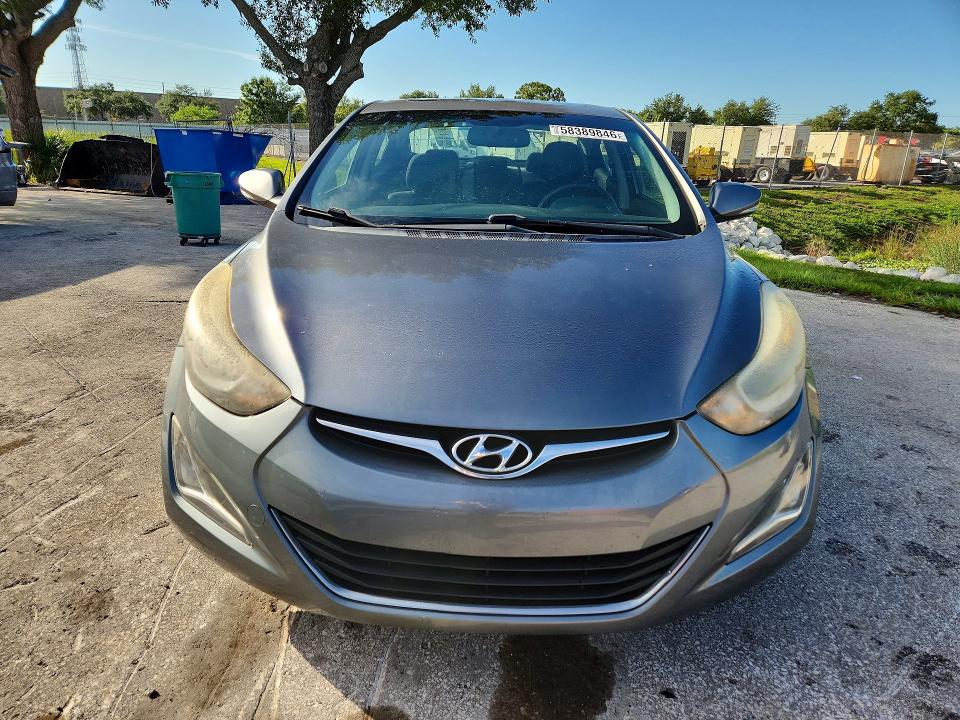 2016 Hyundai Elantra VIN KMHDH4AE0GU581364 COPART salvage auction — REAR END, FL - CERT OF TITLE SLVG REBUILDABLE, sold $1,300 on 2026-07-02 (photo 5)