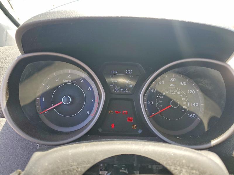 2014 Hyundai Elantra VIN KMHDH4AE0EU147524 COPART salvage auction — VANDALISM, Ca - Salvage Certificate, sold $300 on 2026-07-22 (photo 9)