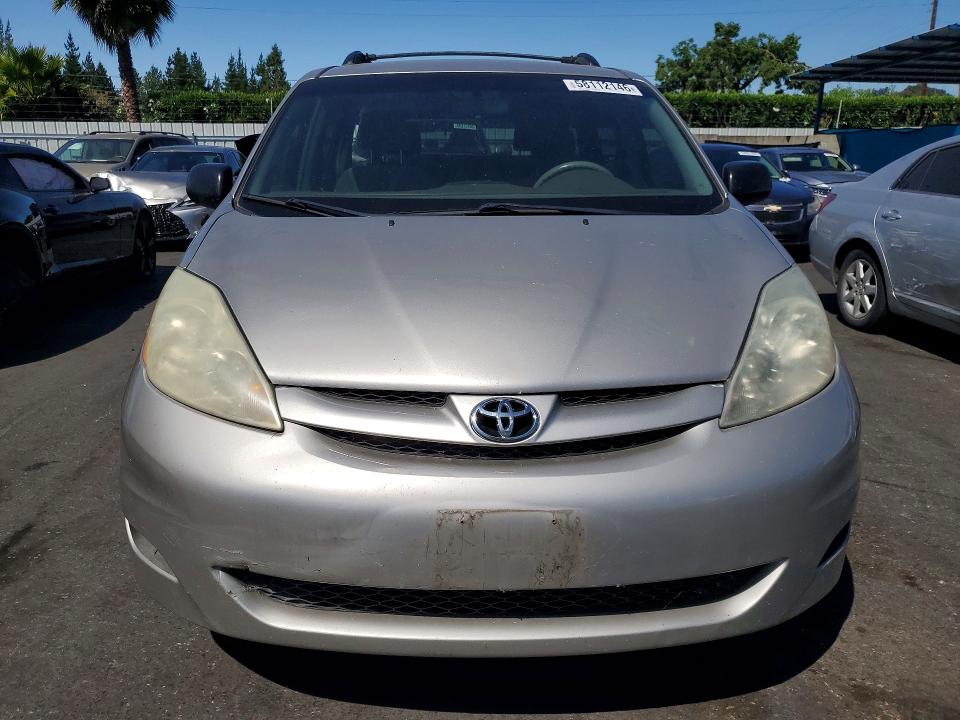 2008 Toyota Sienna VIN 5TDZK23C48S217336 COPART salvage auction — REAR END, Ca - Salvage Certificate, sold $525 on 2026-07-09 (photo 5)