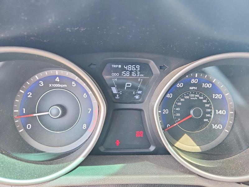 2012 Hyundai Elantra VIN KMHDH4AE6CU208100 COPART salvage auction — FRONT END, Ca - Salvage Certificate, sold $1,300 on 2026-07-07 (photo 9)